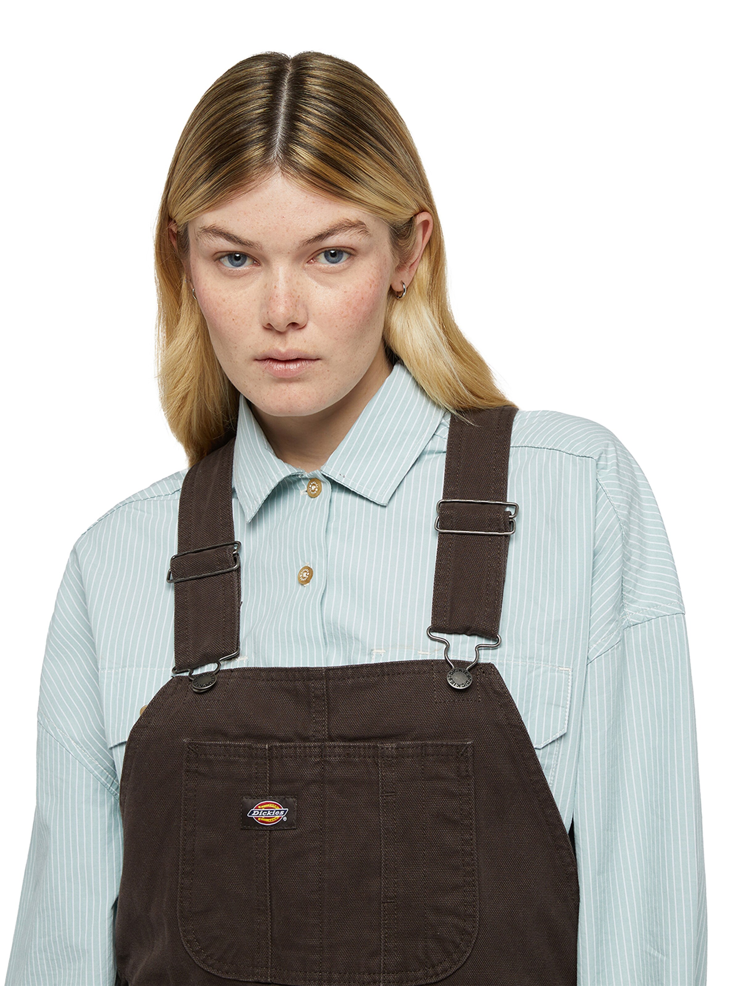 DICKIES Štandardný strih Nohavice na traky - Hnedá