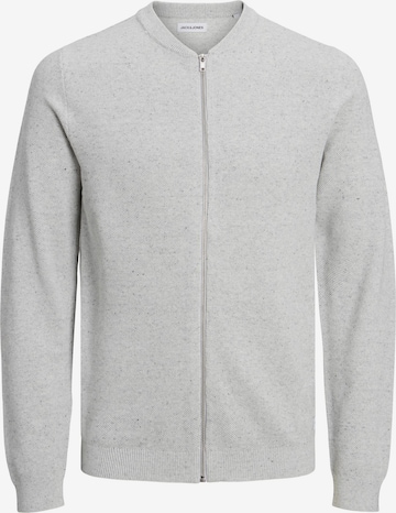 JACK & JONES Strickjacke 'HILL' in Grau: predná strana