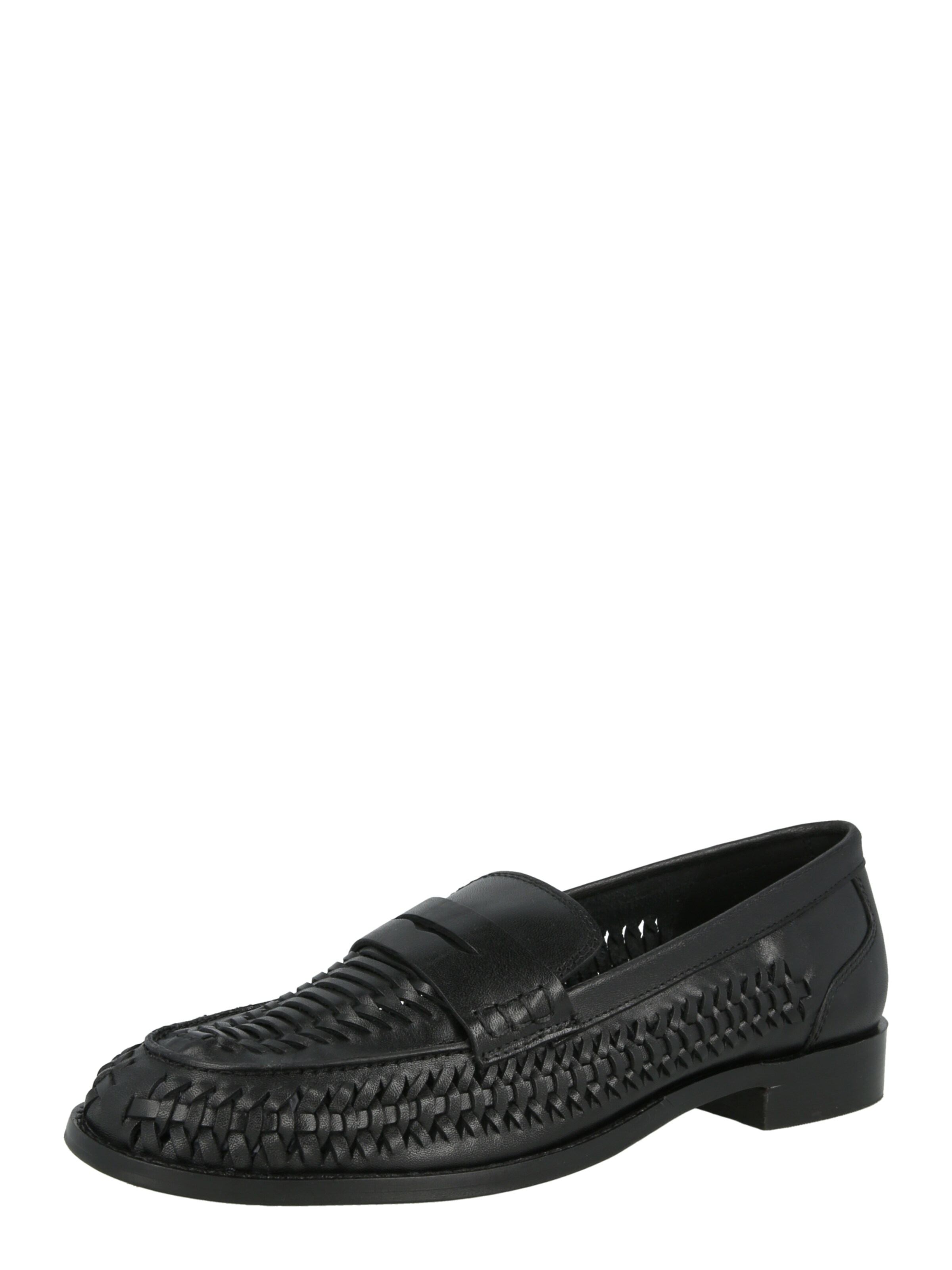 BRONX Classic Flats 'Zur-Ii' in Black: front