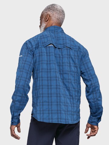 Coupe regular Chemise fonctionnelle 'Jalpuh MNS' Schöffel en bleu