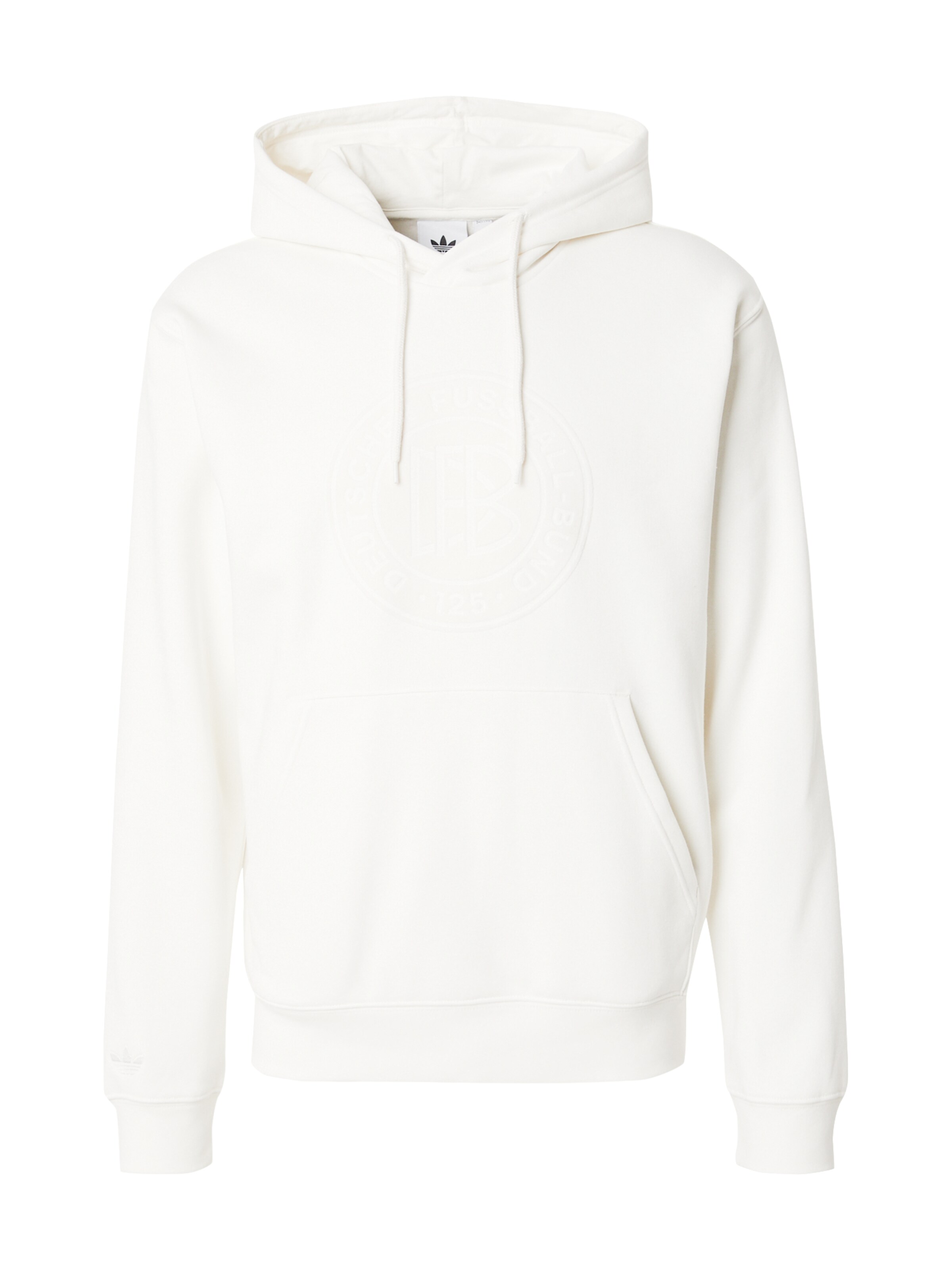 balta ADIDAS PERFORMANCE Sportinio tipo megztinis 'DFB 125 Jahre': priekis