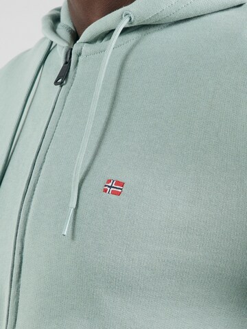 NAPAPIJRI Zip-Up Hoodie 'BALIS' in Green