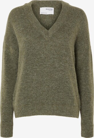 SELECTED FEMME Pullover 'MALINE' i grøn: forside