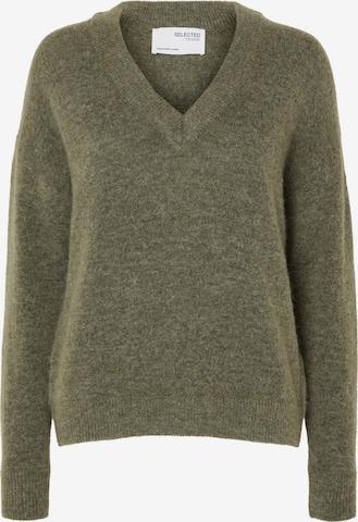 SELECTED FEMME - Pullover 'MALINE' em verde: frente