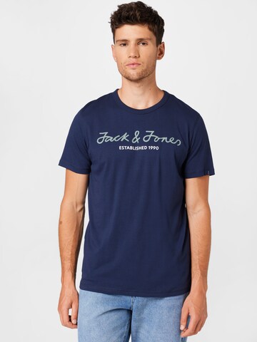 JACK & JONES T-Shirt 'Berg' in Blau: predná strana
