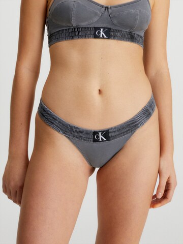 Bas de bikini Calvin Klein Swimwear en noir : devant