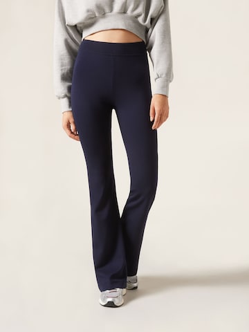 CALZEDONIA Flared Leggings in Blue