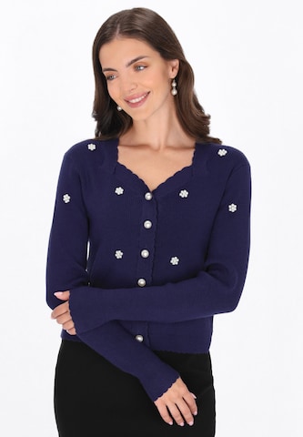 usha BLACK LABEL - Cárdigan en azul: frente