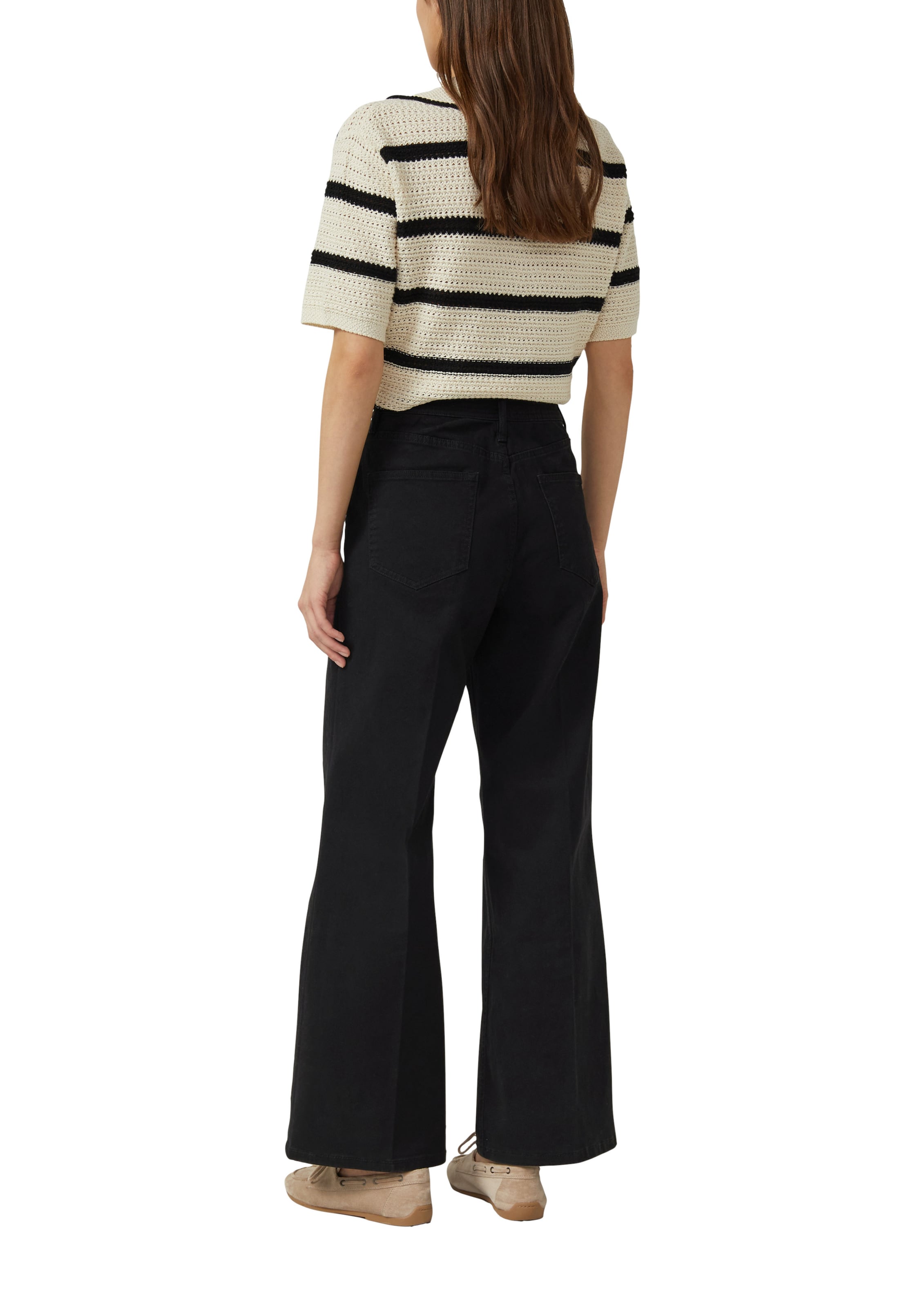 s.Oliver Wide leg Jeans ' SURI ' in Zwart