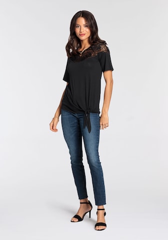 LAURA SCOTT Shirt in Black