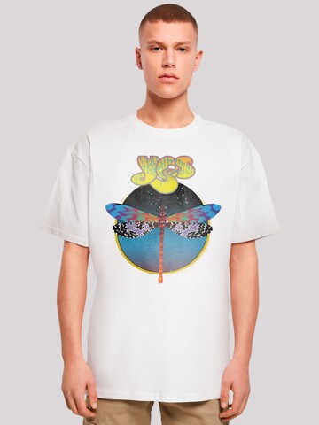 T-Shirt 'YES Dragonfly Tour V1' F4NT4STIC en blanc : devant