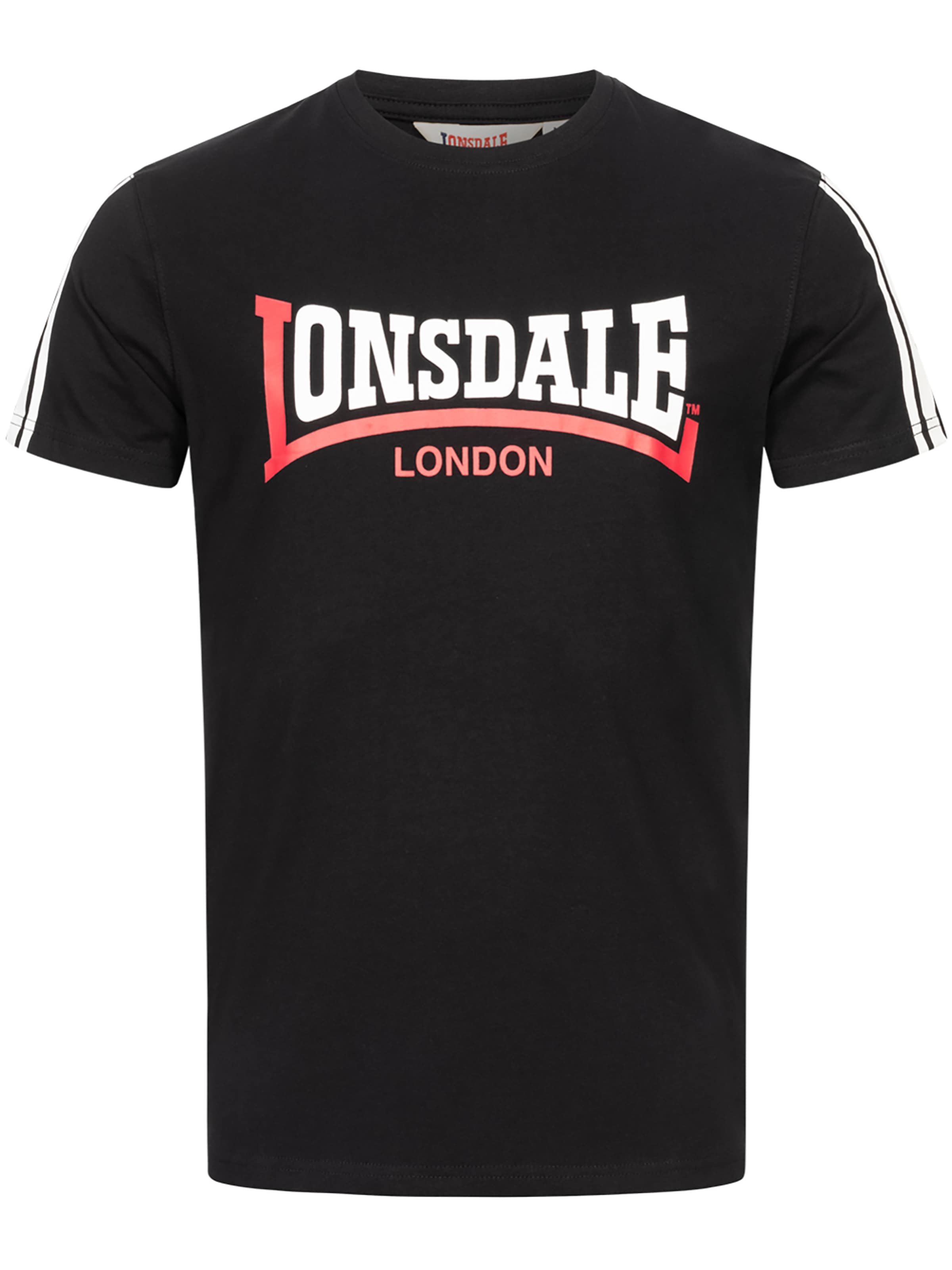 T-Shirt 'Elphin' LONSDALE en noir : devant