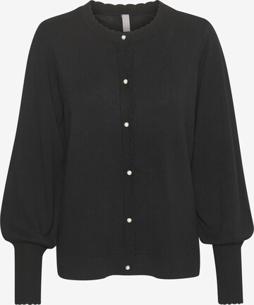 CULTURE Knit Cardigan 'Annemarie' in Black: front