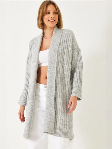 Bianco Lucci Gebreid vest in Grijs