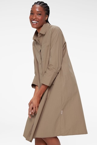 SENSES.THE LABEL Kleid in Beige: Vorderseite