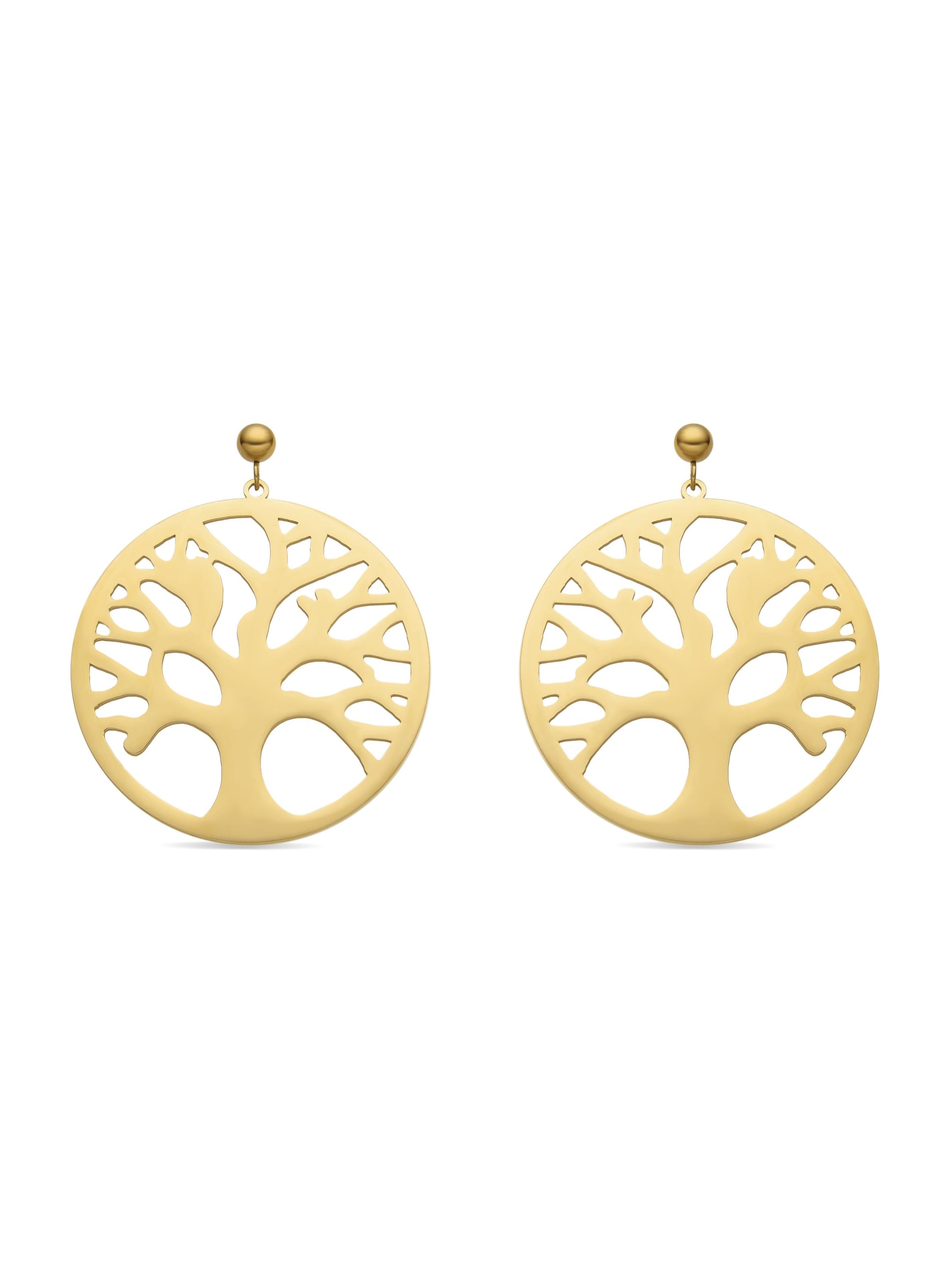 Luxenter Oorbellen 'KONSSA' in Geel: voorkant