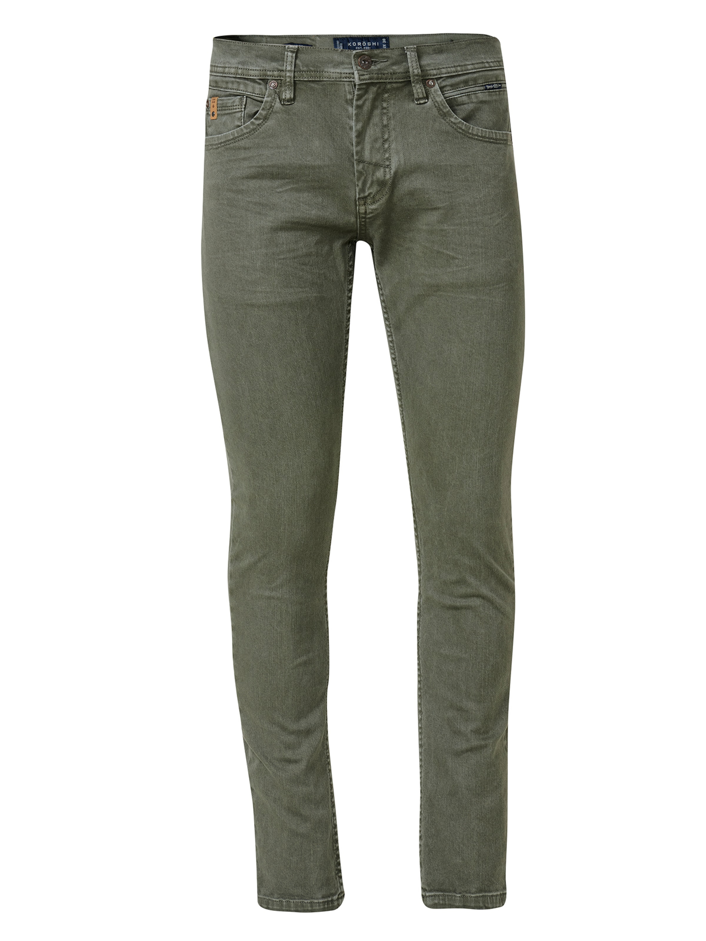 KOROSHI Jeansy w kolorze oliwkowym, Podgląd produktu