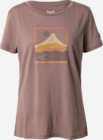 super.natural Functioneel shirt 'TRACE HILL' in Bruin: voorkant