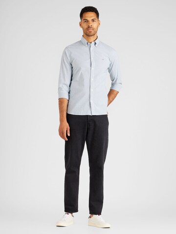 TOMMY HILFIGER Regular Fit Hemd 'FLEX' in Grün