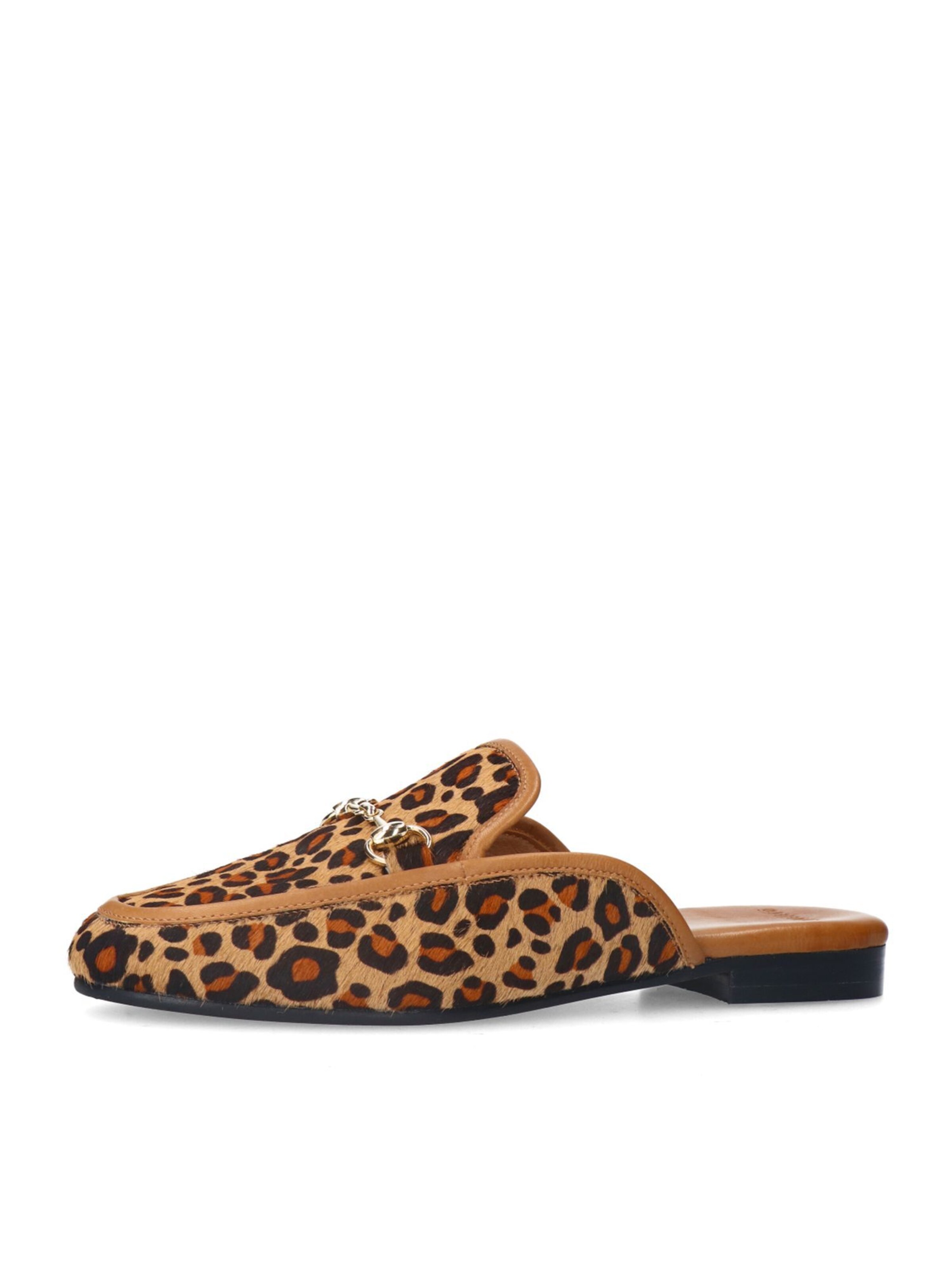 MANFIELD Pantolette in Braun: Vorderseite