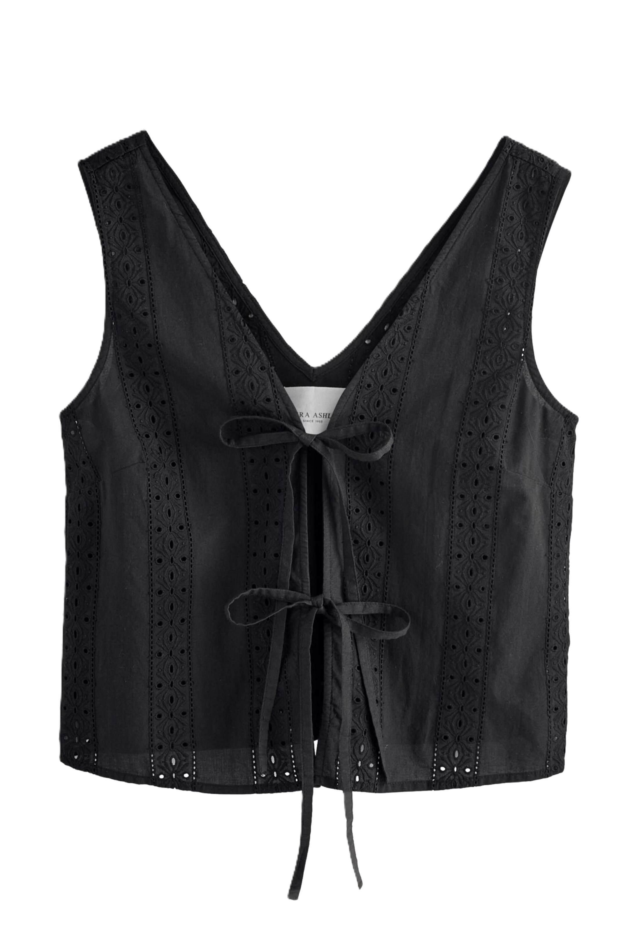 Haut LAURA ASHLEY en noir : devant