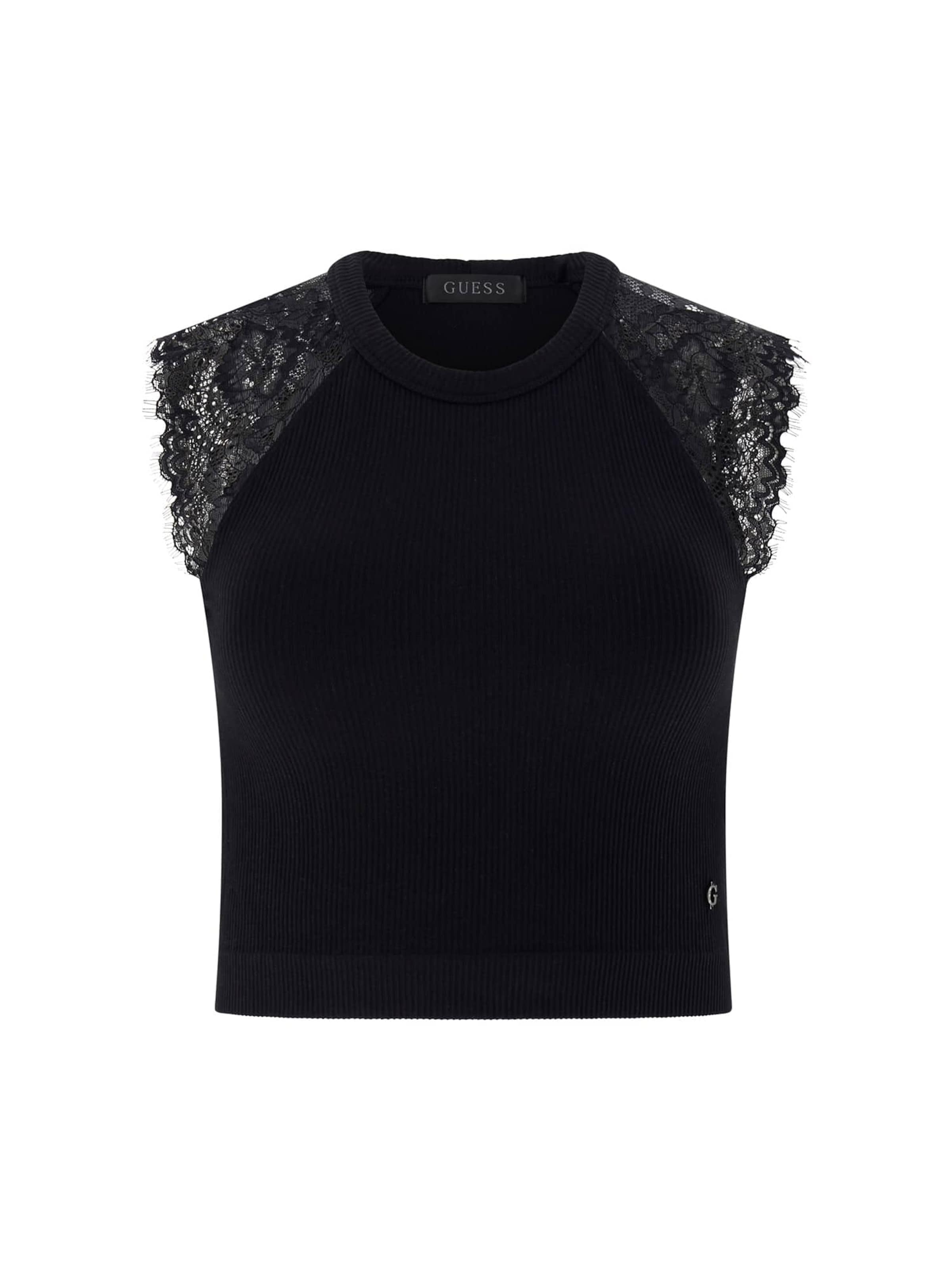 GUESS Top in Schwarz: Vorderseite