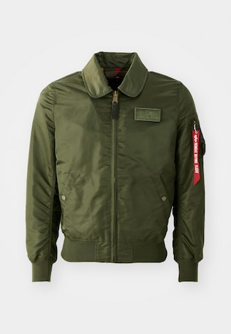 ALPHA INDUSTRIES Φθινοπωρινό και ανοιξιάτικο μπουφάν 'Flying Tigers' σε πράσινο: μπροστά