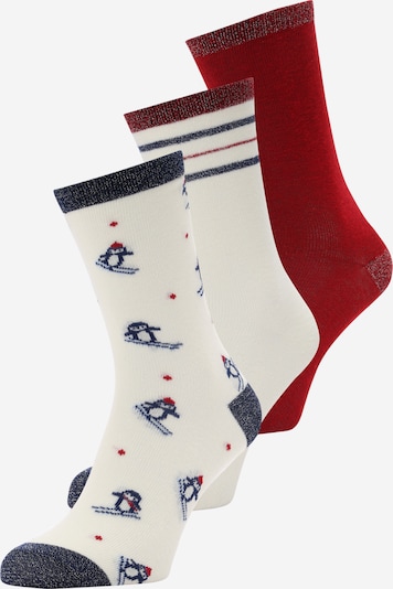 Women' Secret Socken in navy / dunkelrot / weiß, Produktansicht