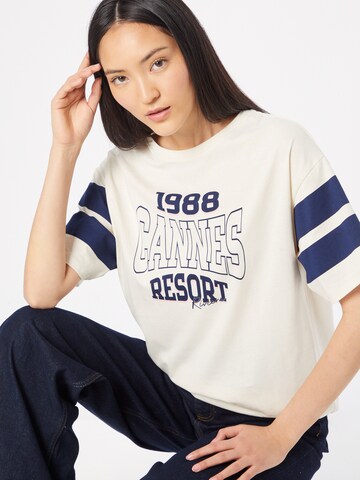 River Island T-Shirt 'CANNES' in Weiß