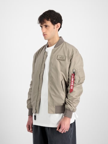 Veste mi-saison ALPHA INDUSTRIES en beige : devant