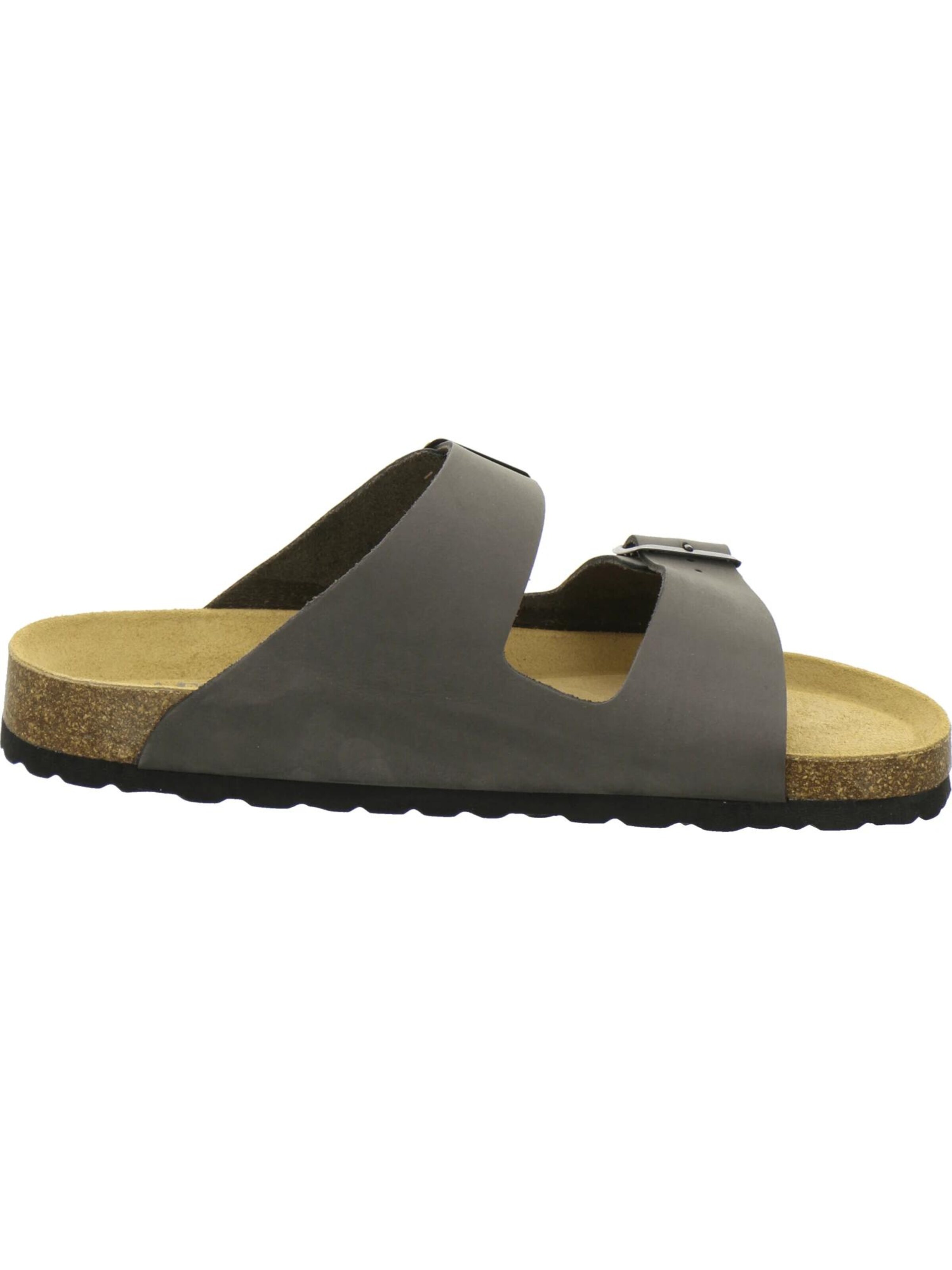 Mule 'Pantoletten Herren Zweischnaller stone Nubukleder' AFS-Schuhe en gris
