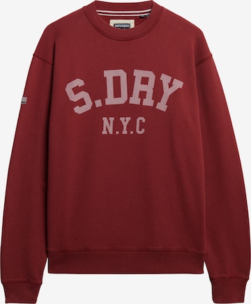 Superdry Sweatshirt 'Athletic Essentials' in Rood: voorkant