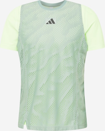 ADIDAS PERFORMANCE - Camisa funcionais 'Pro' em verde: frente