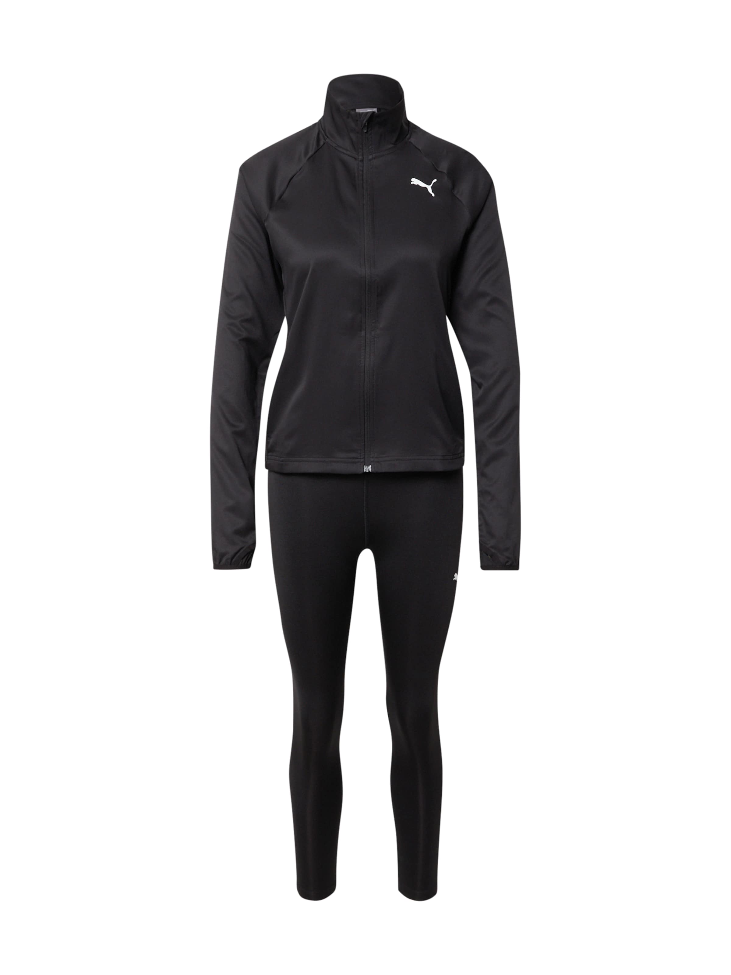 PUMA Tepláková souprava – černá: přední strana