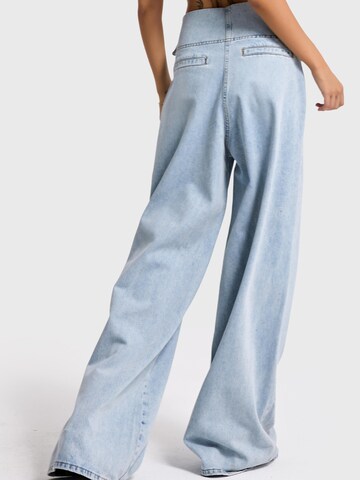 IT'S BASIC Regular Jeans 'STRAIGHT MID RISE JEANS' in Roze