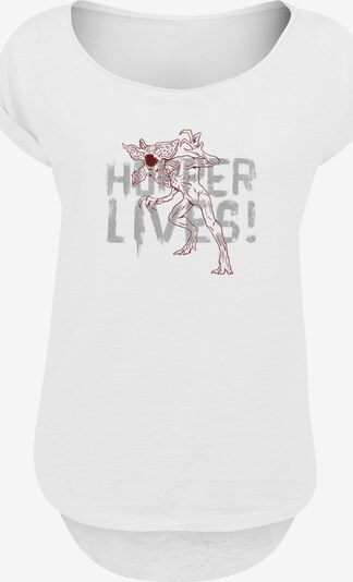 F4NT4STIC T-shirt 'Stranger Things   Hoppers Live  Netflix TV Series' en gris / bordeaux / blanc, Vue avec produit