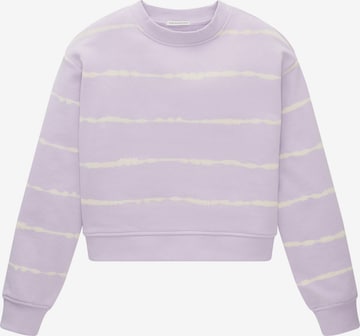 TOM TAILOR Sweatshirt in Purple: front