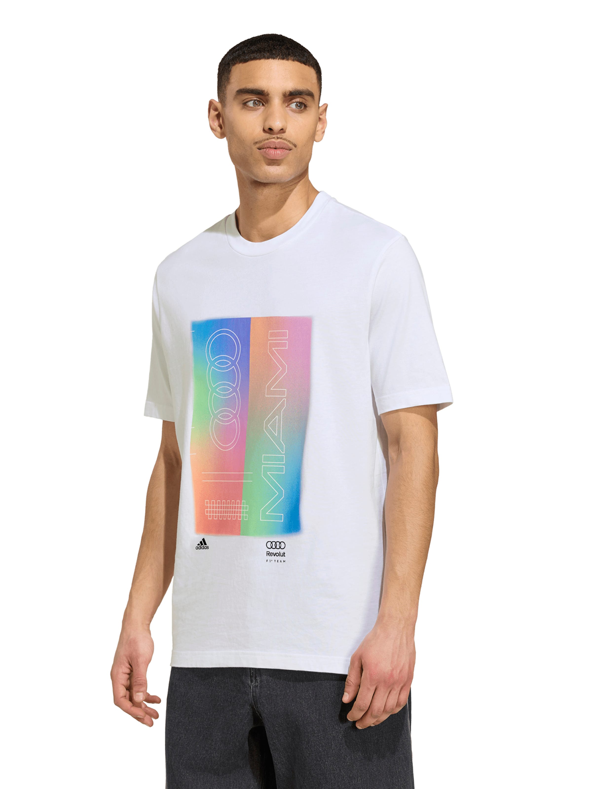 ADIDAS PERFORMANCE Koszulka funkcyjna 'Audi  Revolut F1 Team Teamgeist' w kolorze biały: przód