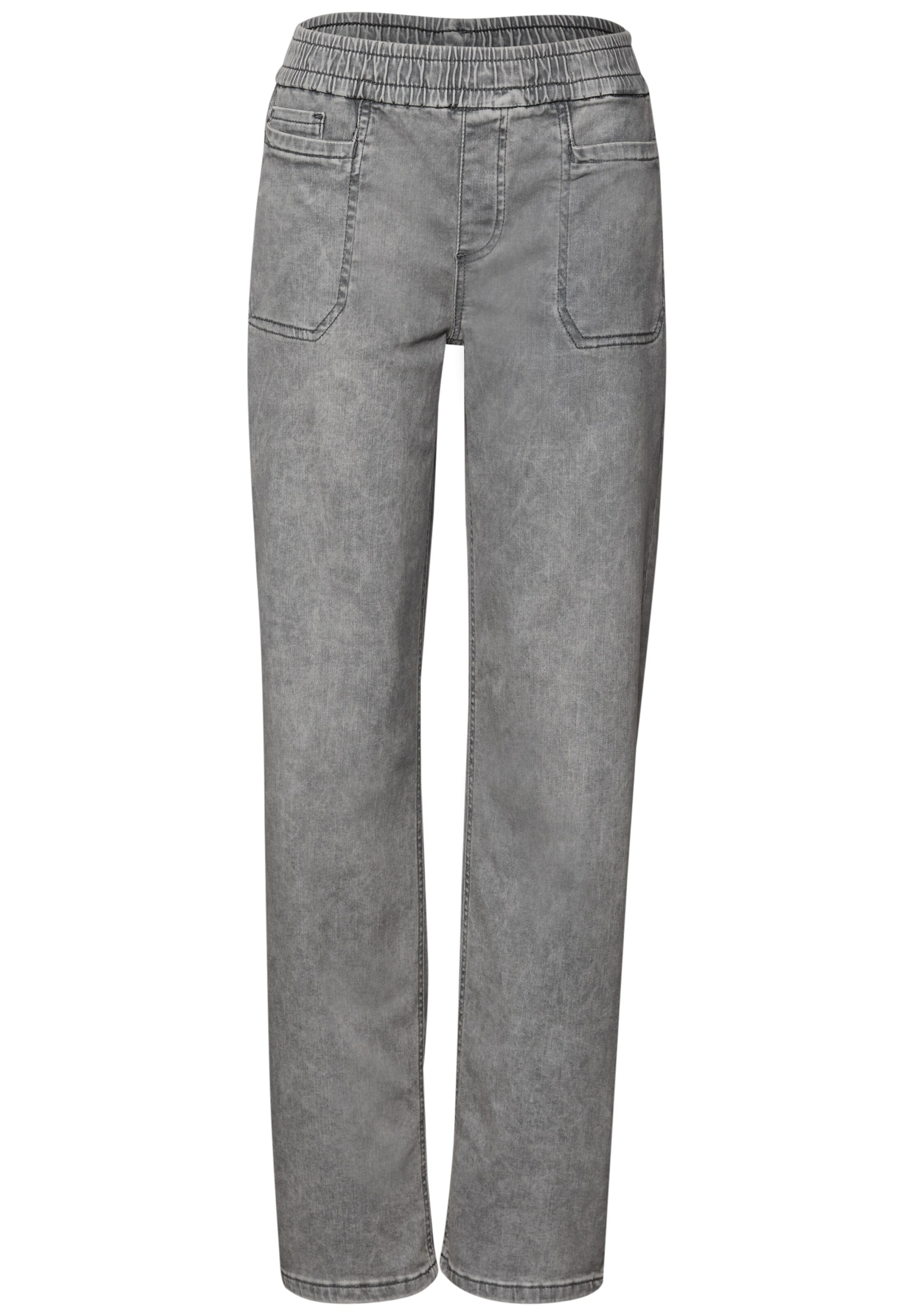STREET ONE Regular Jeans in Grey: front