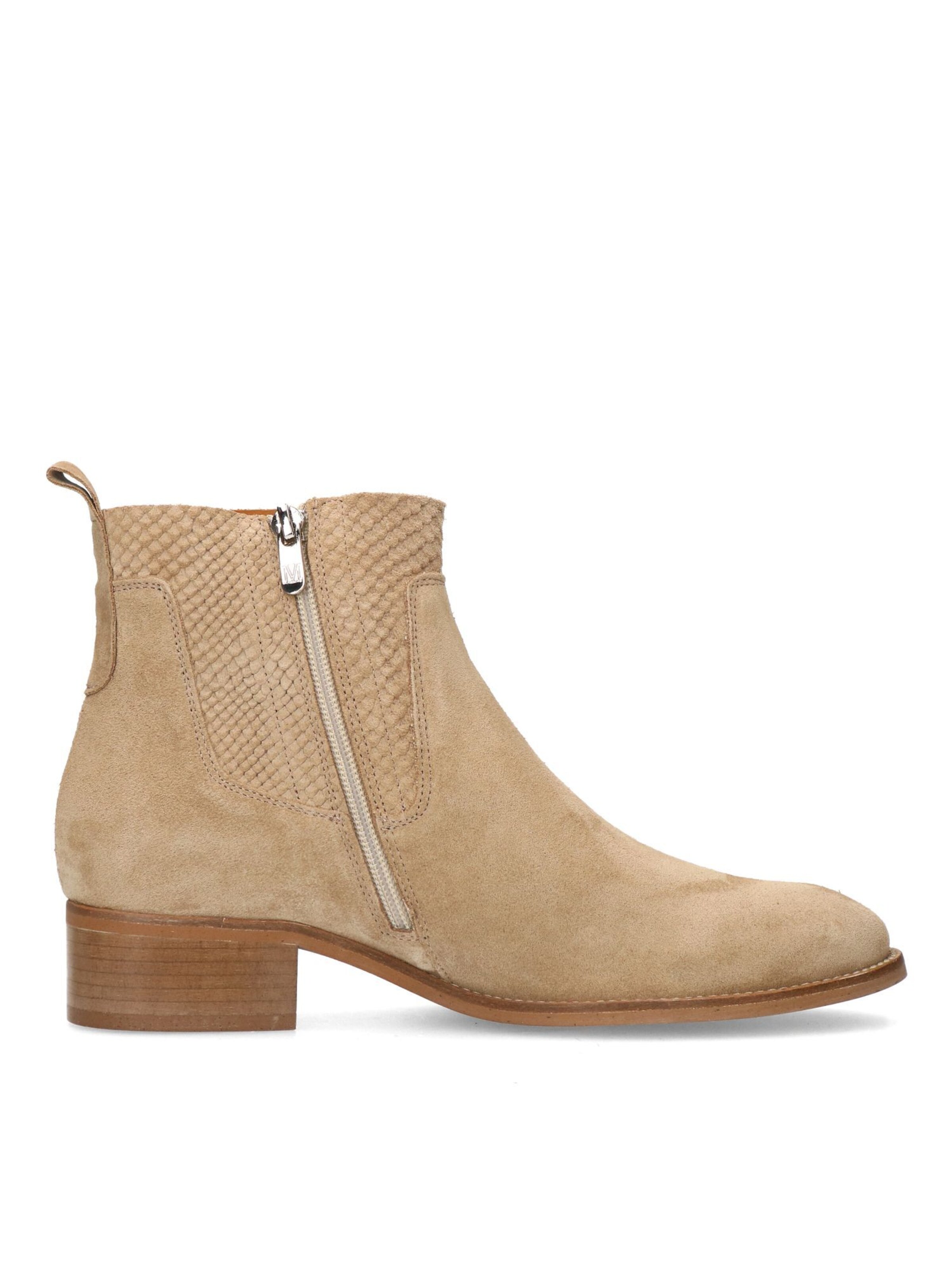 MANFIELD Stiefelette in Beige