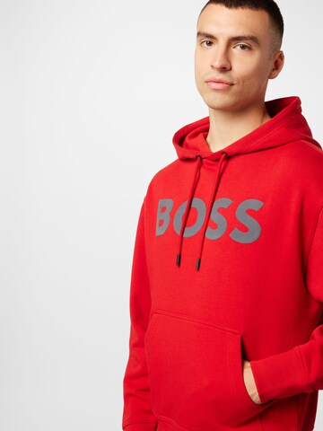 BOSS Sweatshirt i rød