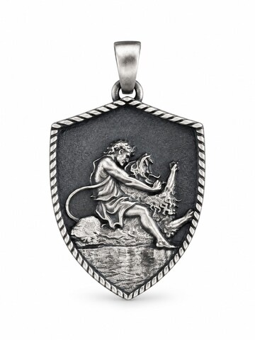 sidabrinė REYTEL Pakabukas 'HERCULES & THE NEMEAN LION': priekis