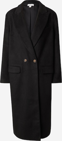 TOPSHOP Between-Seasons Coat in Black: front