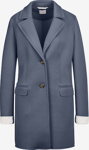 MADELEINE Between-seasons coat in Blue: front