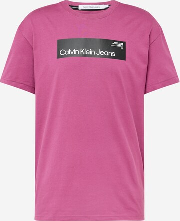 Calvin Klein Jeans - Camisa em roxo: frente