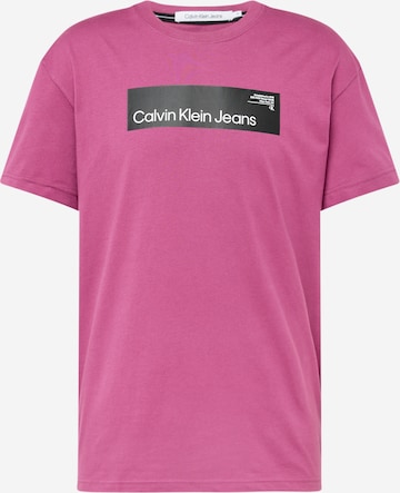 Calvin Klein Jeans T-Shirt in Lila: predná strana