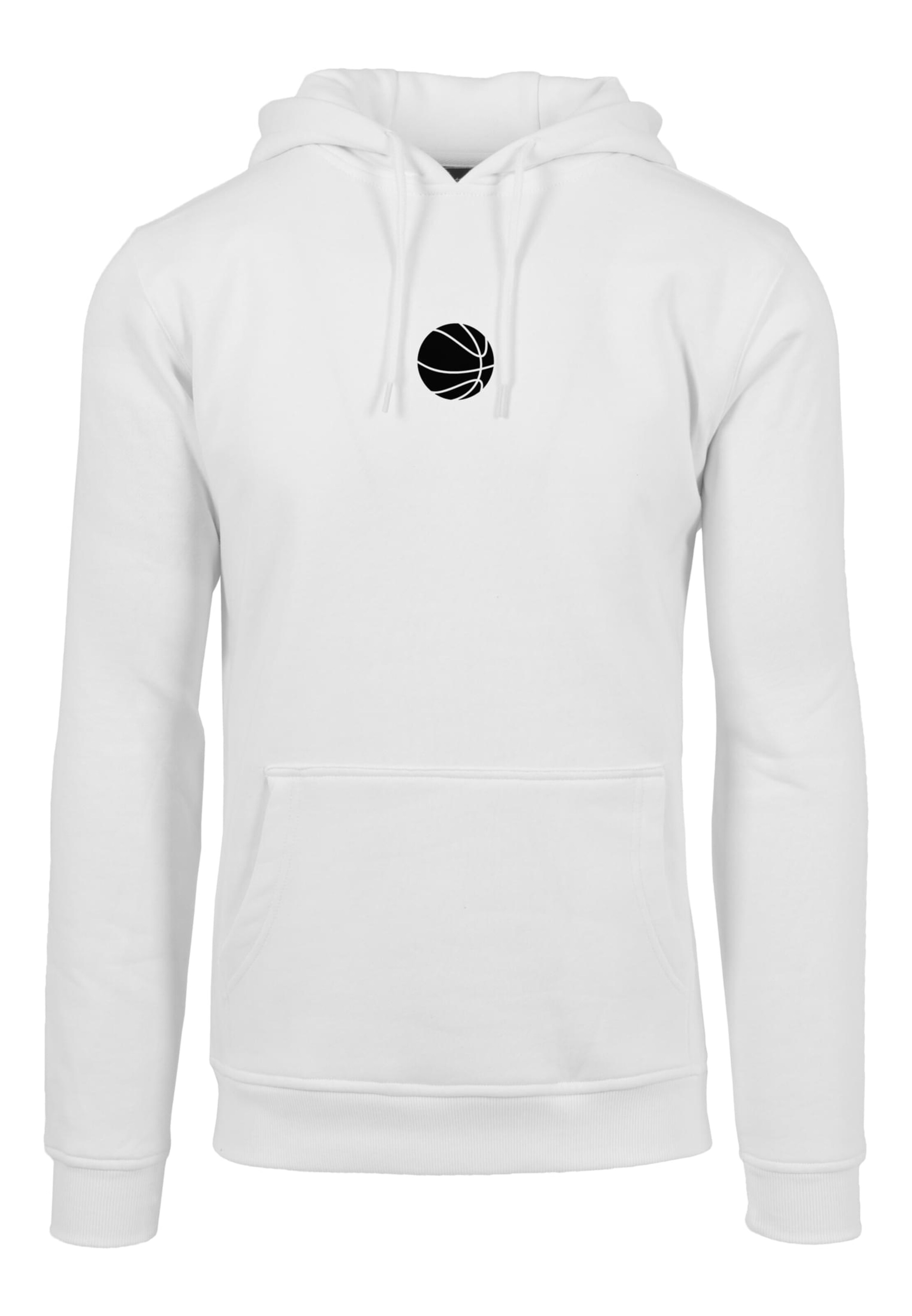 MT Men Sweatshirt 'Game Of The Week' in White: front