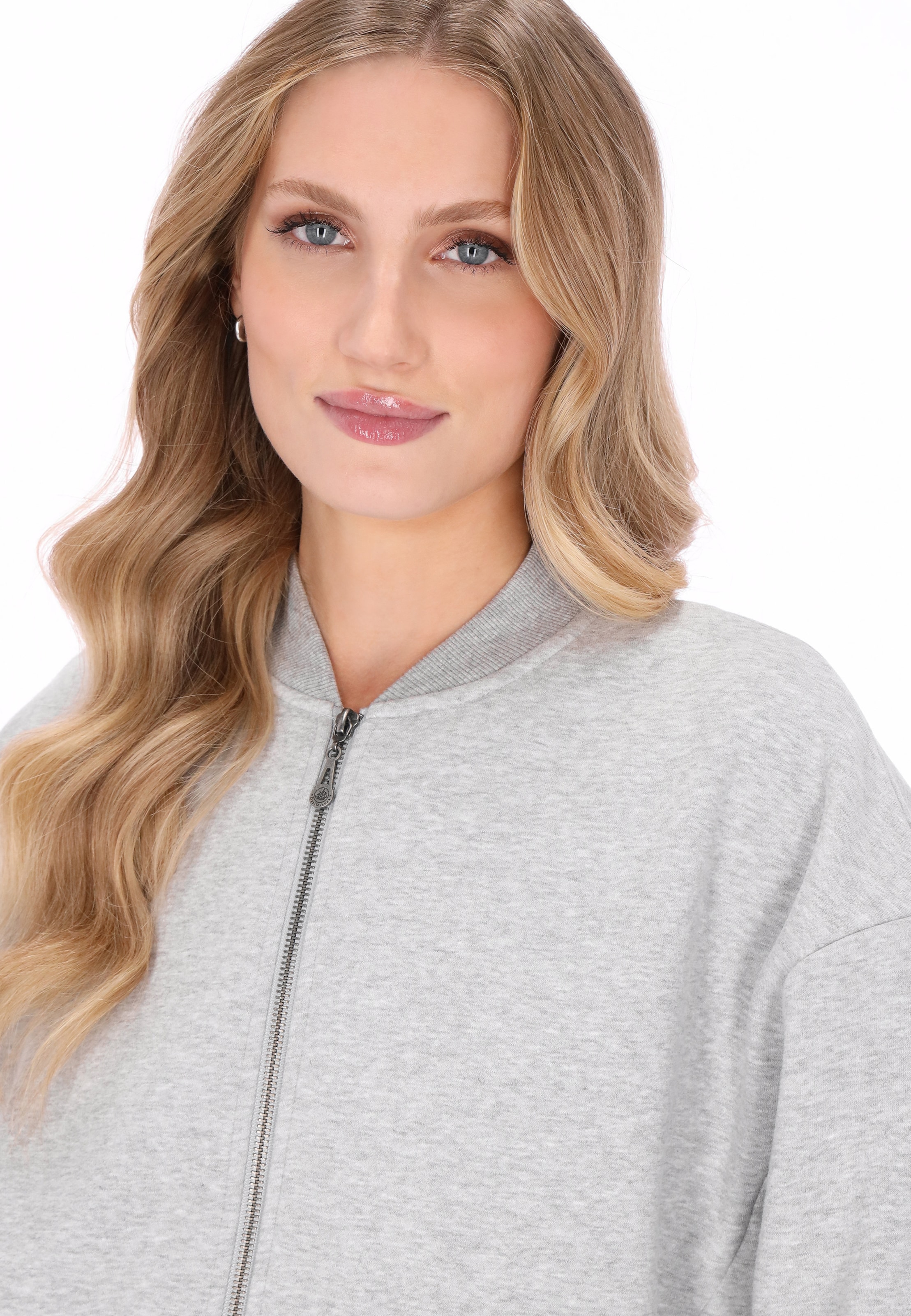 DreiMaster Vintage - Sudadera con cremallera en gris