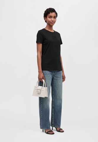 ARMANI EXCHANGE - Camiseta en negro: lado