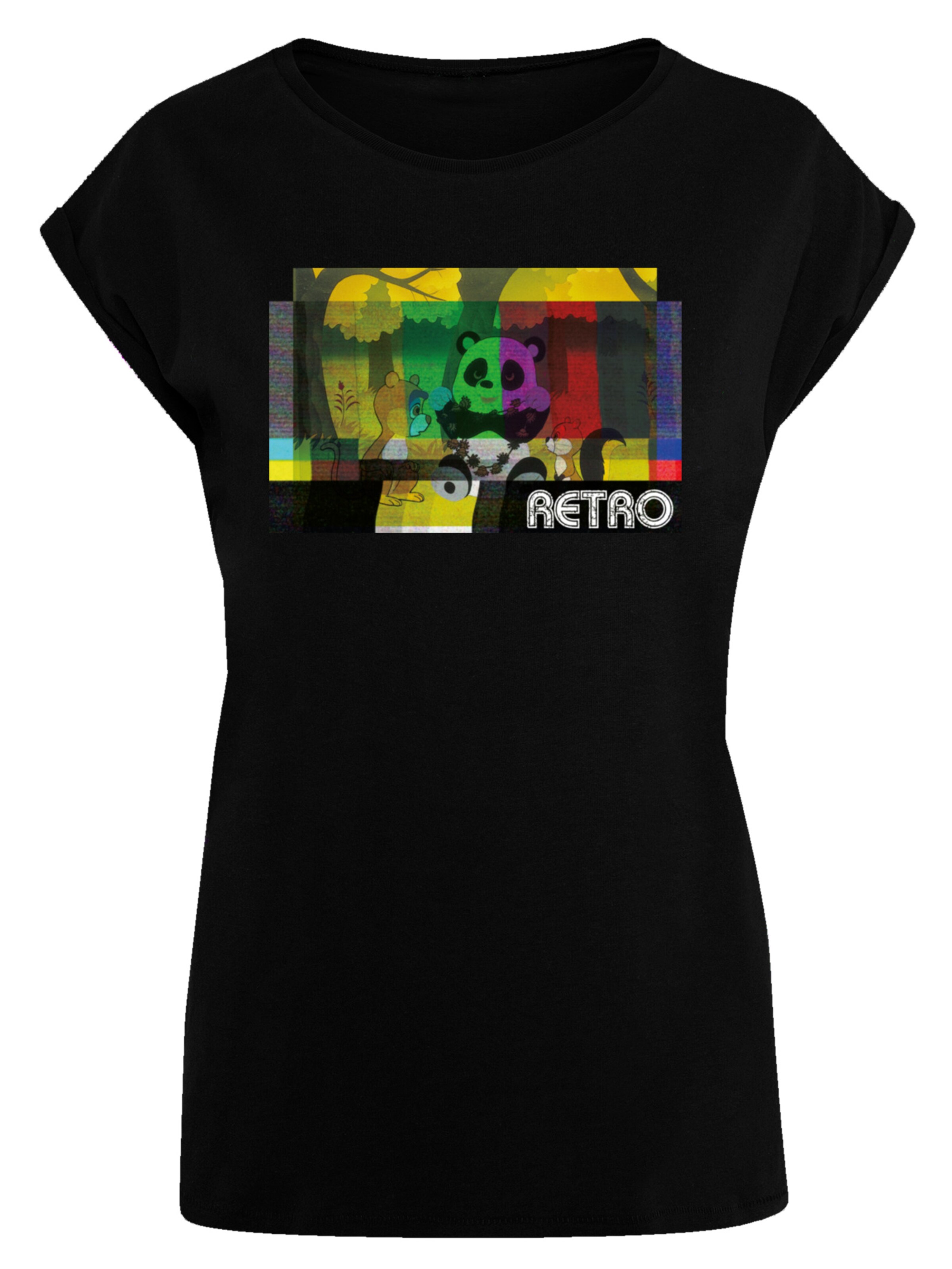 F4NT4STIC Shirt 'Tao Tao Cassette' in mischfarben / schwarz, Produktansicht
